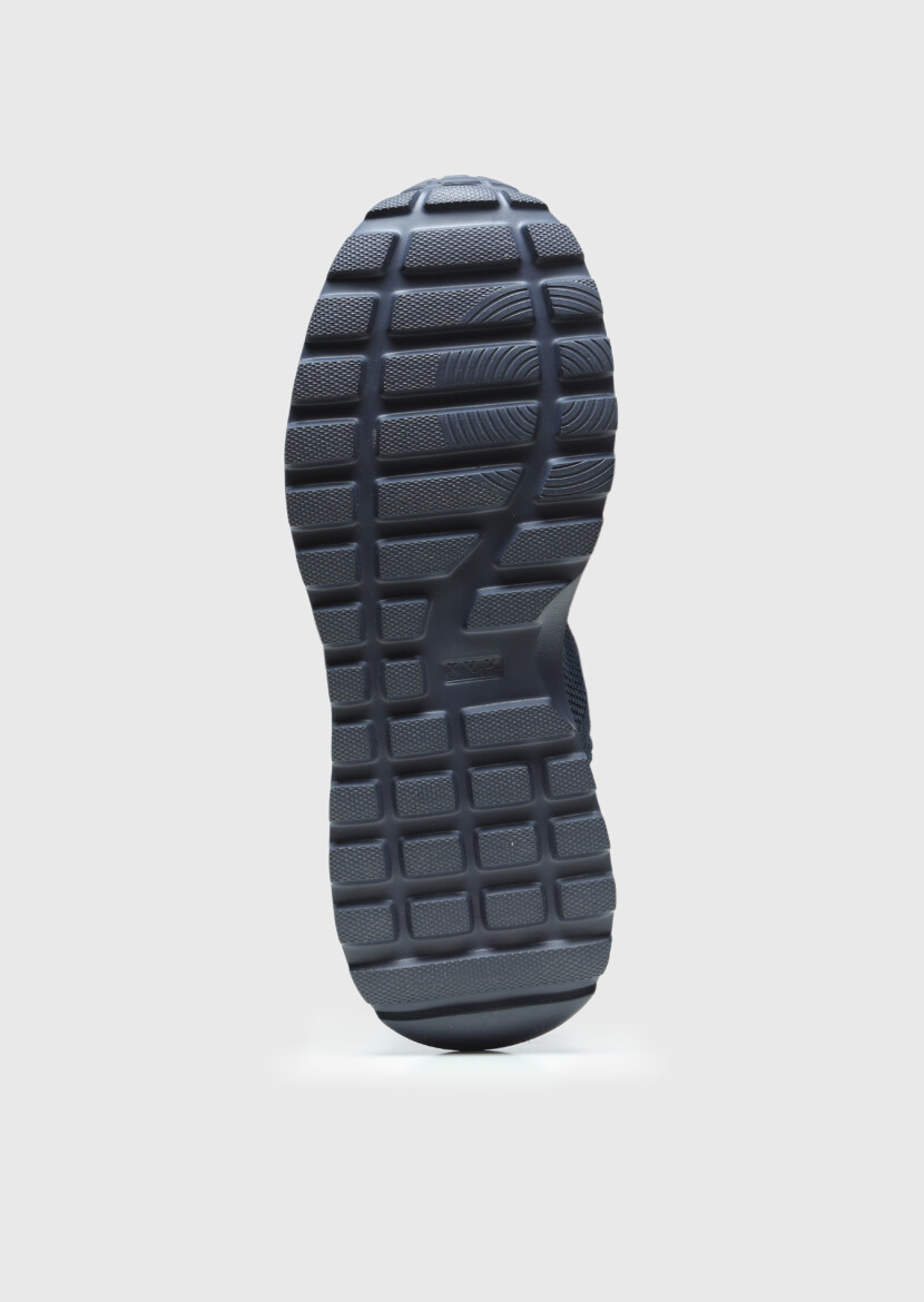 Navy Blue Knitting Sneaker - 4