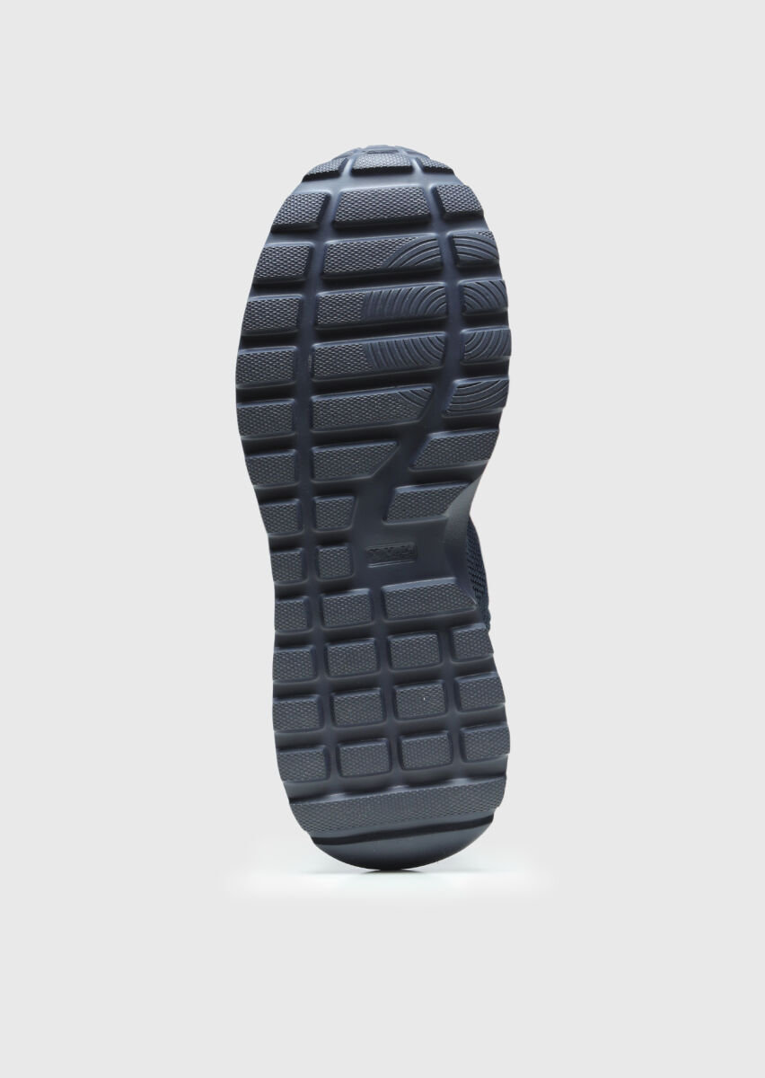 Navy Blue Knitting Sneaker - 4