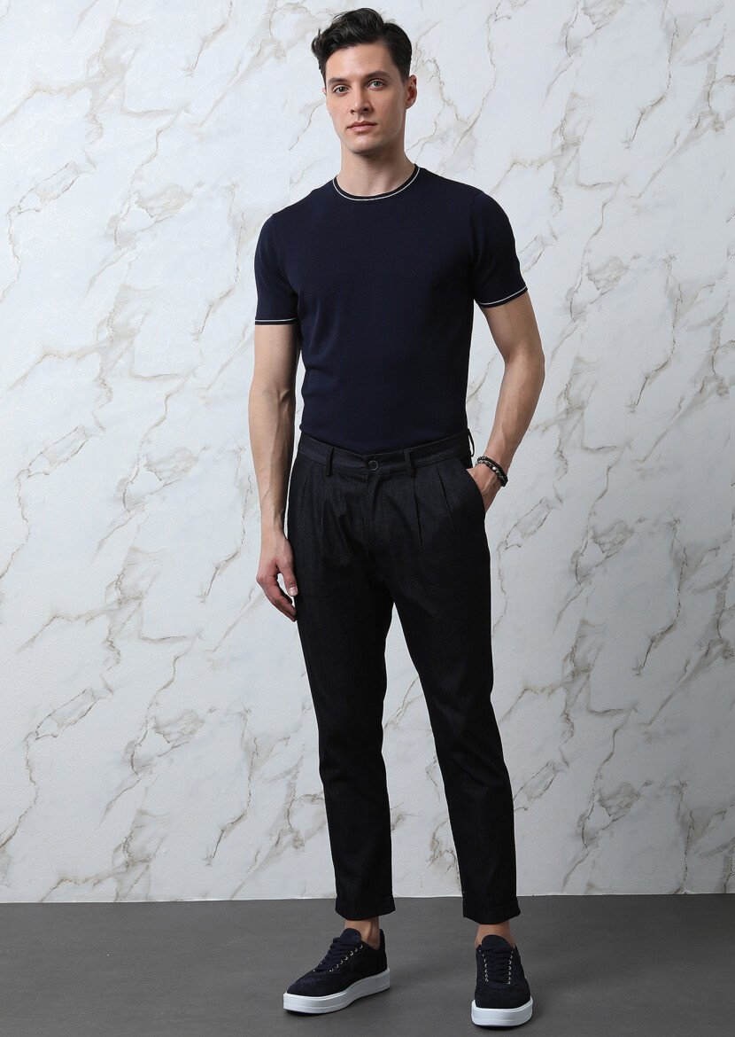 Navy Blue Knitwear 