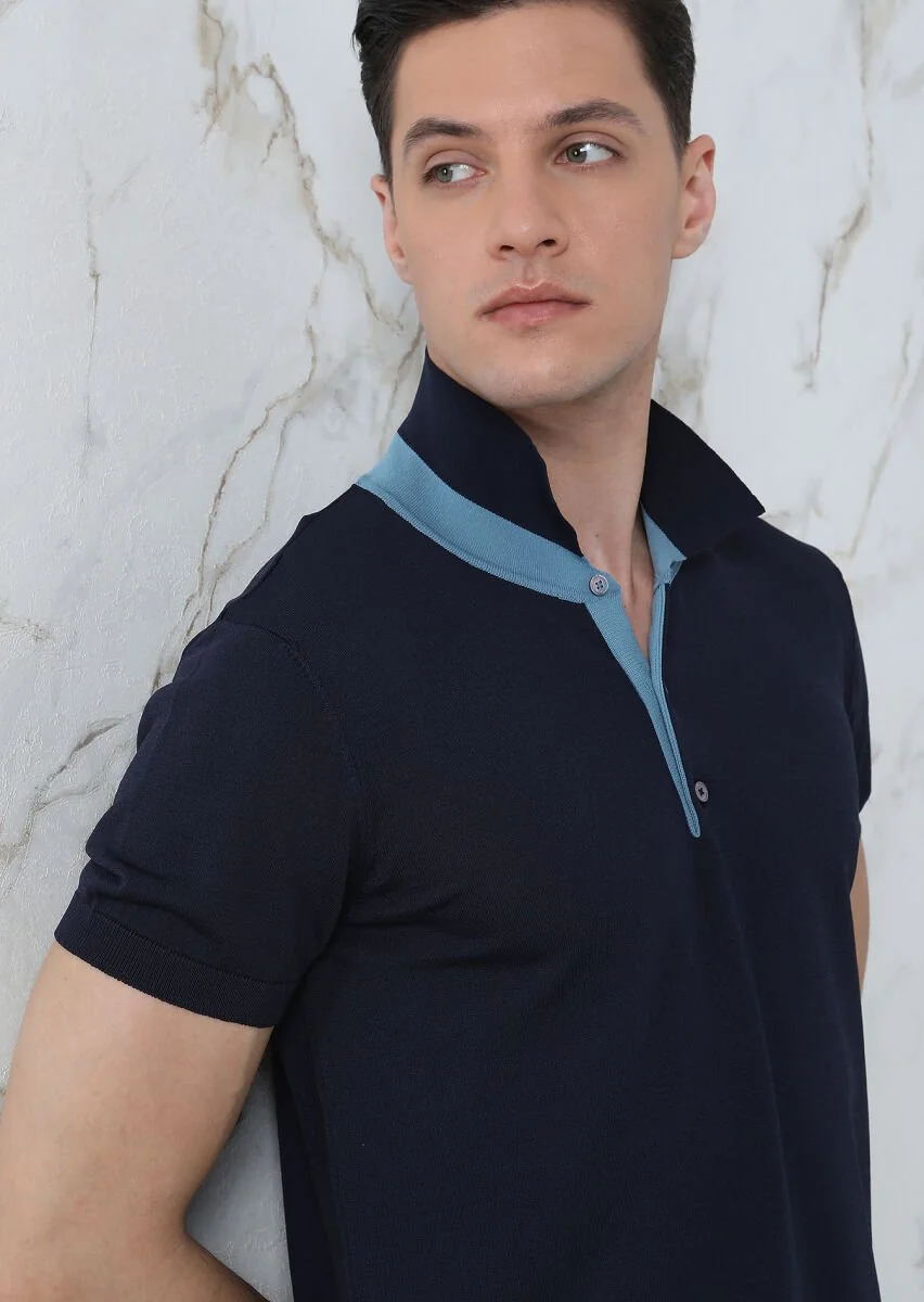 Navy Blue Knitwear - 1