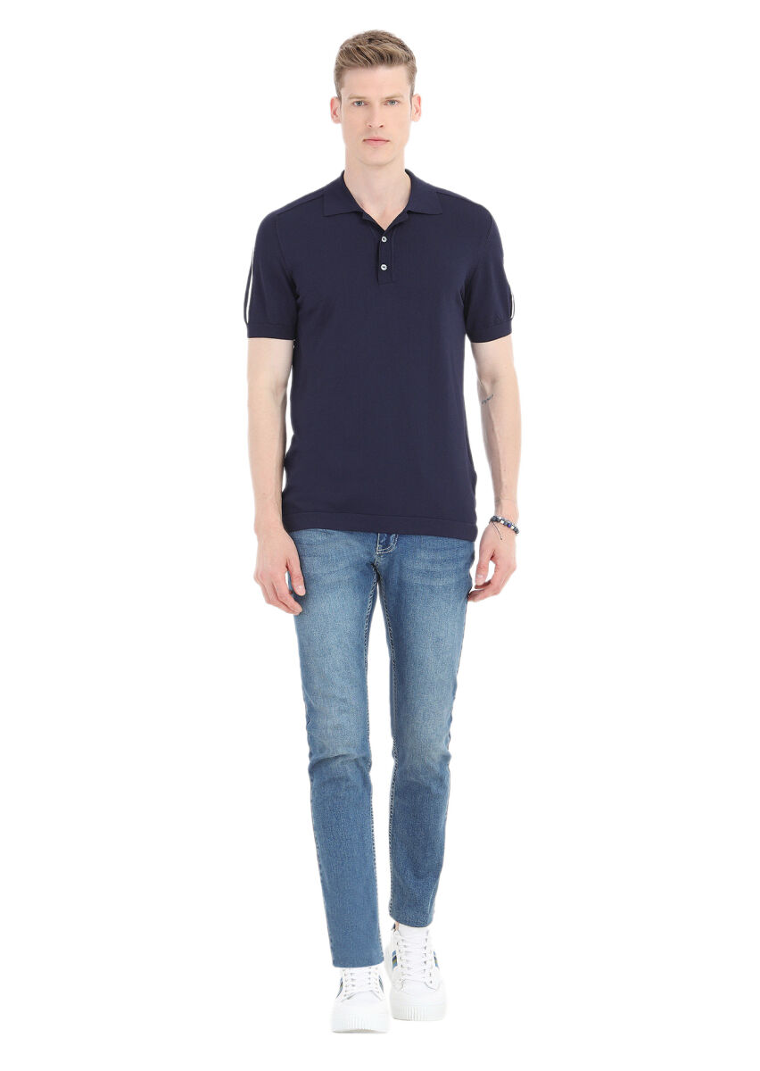 Navy Blue Knitwear - 1