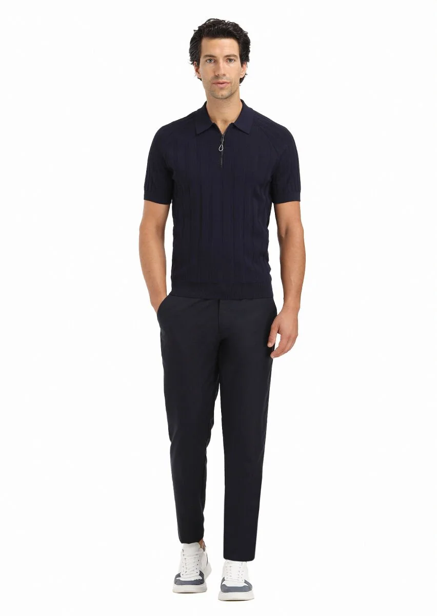 Navy Blue Knitwear - 1