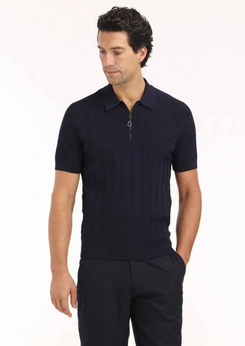 Navy Blue Knitwear 