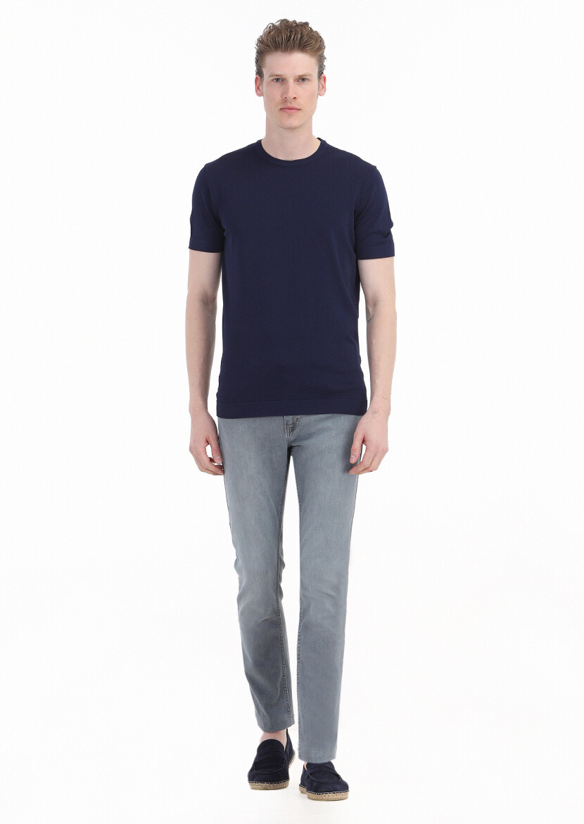 Navy Blue Knitwear - 1