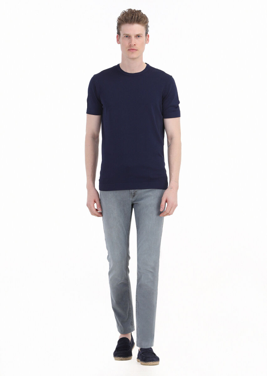 Navy Blue Knitwear - 1
