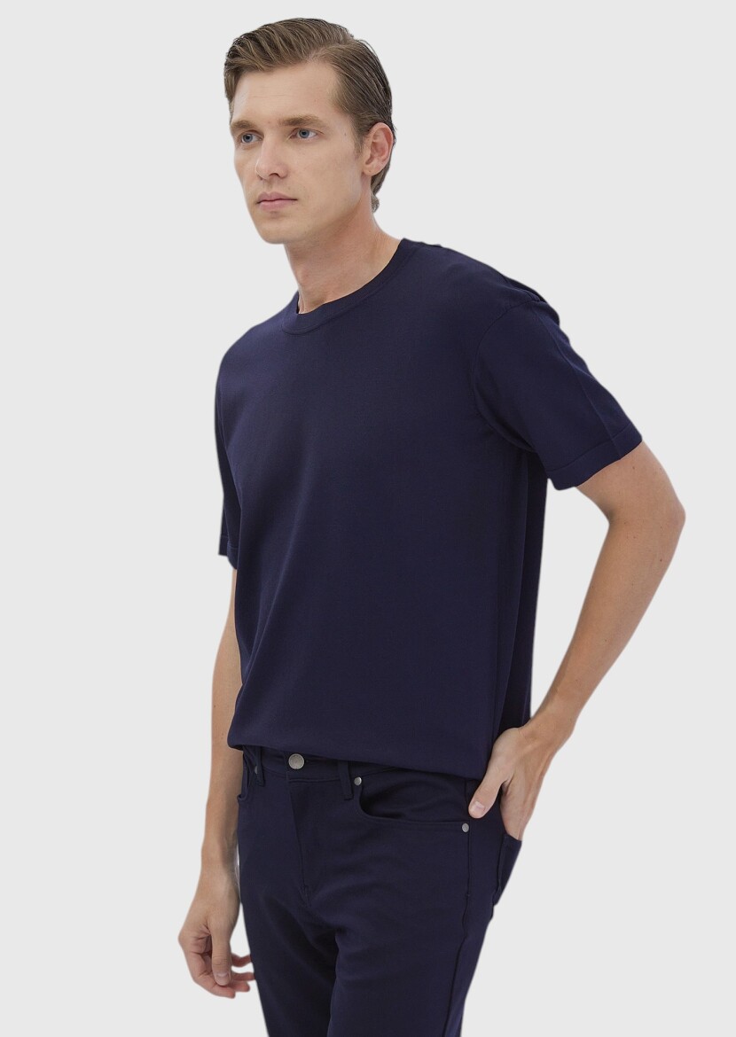 Navy Blue Knitwear - RAMSEY