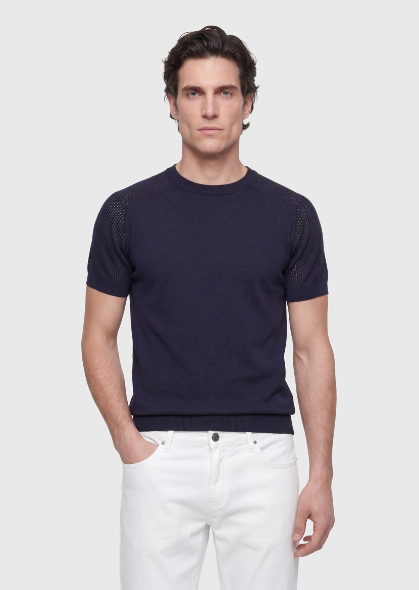 Navy Blue Knitwear - RAMSEY