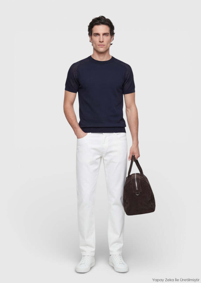 Navy Blue Knitwear - RAMSEY