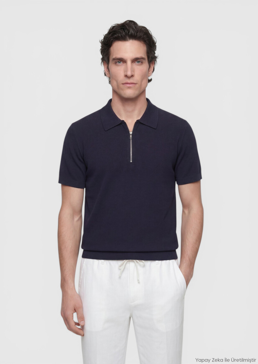 Navy Blue Knitwear - RAMSEY