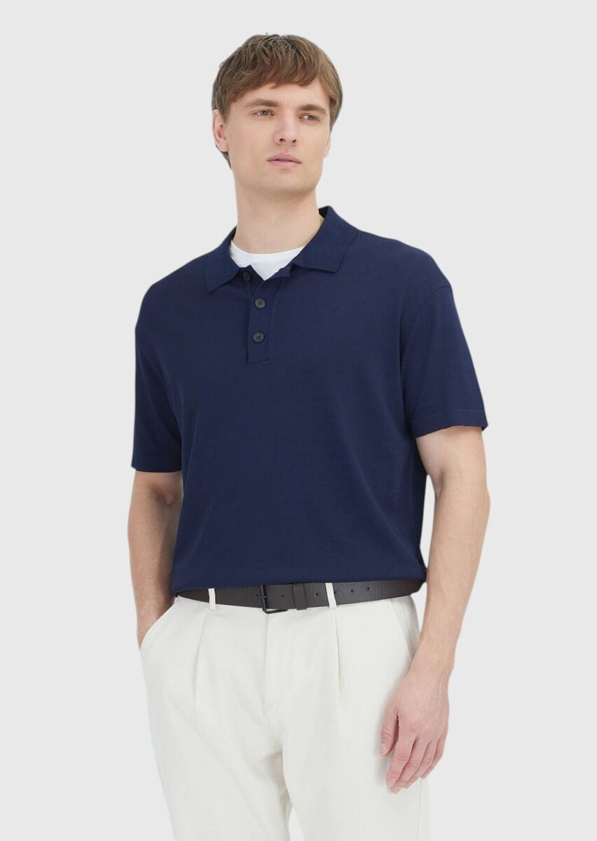 Navy Blue Knitwear - 1