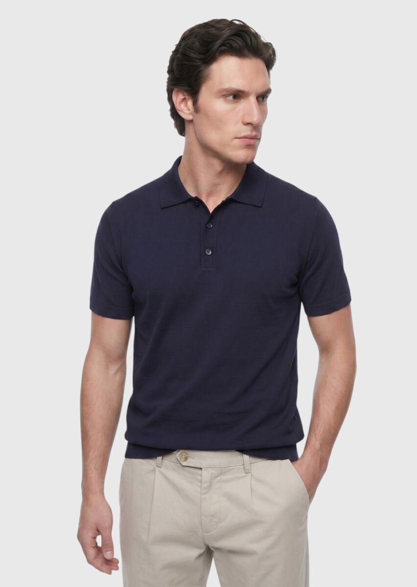 Navy Blue Knitwear - 1