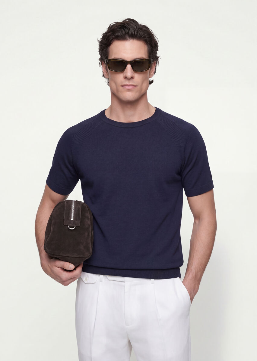 Navy Blue Knitwear - 1