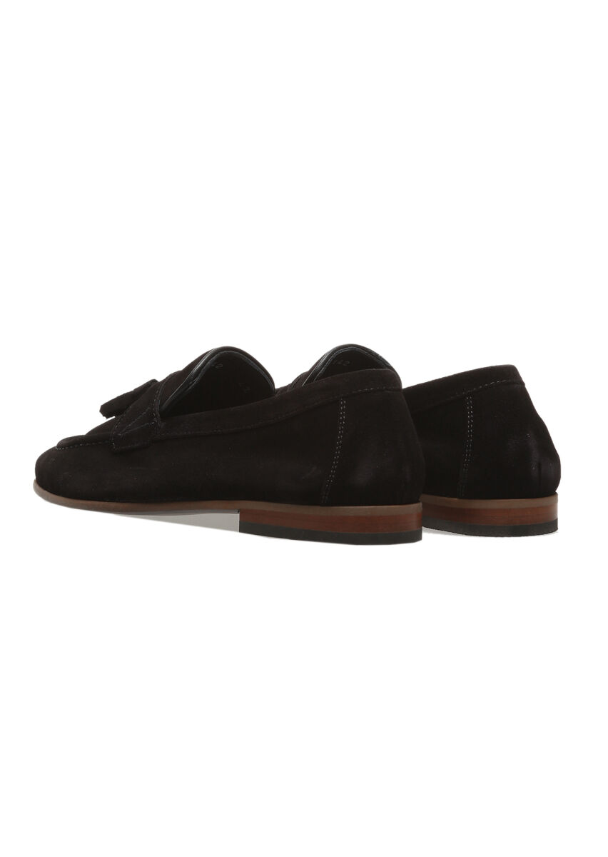 Navy Blue Leather Casual Loafer - 3