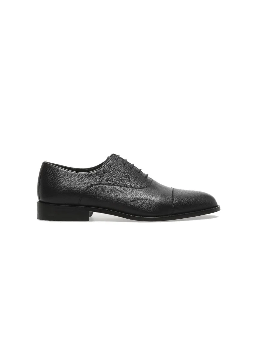 Navy Blue Leather Shoes - 1
