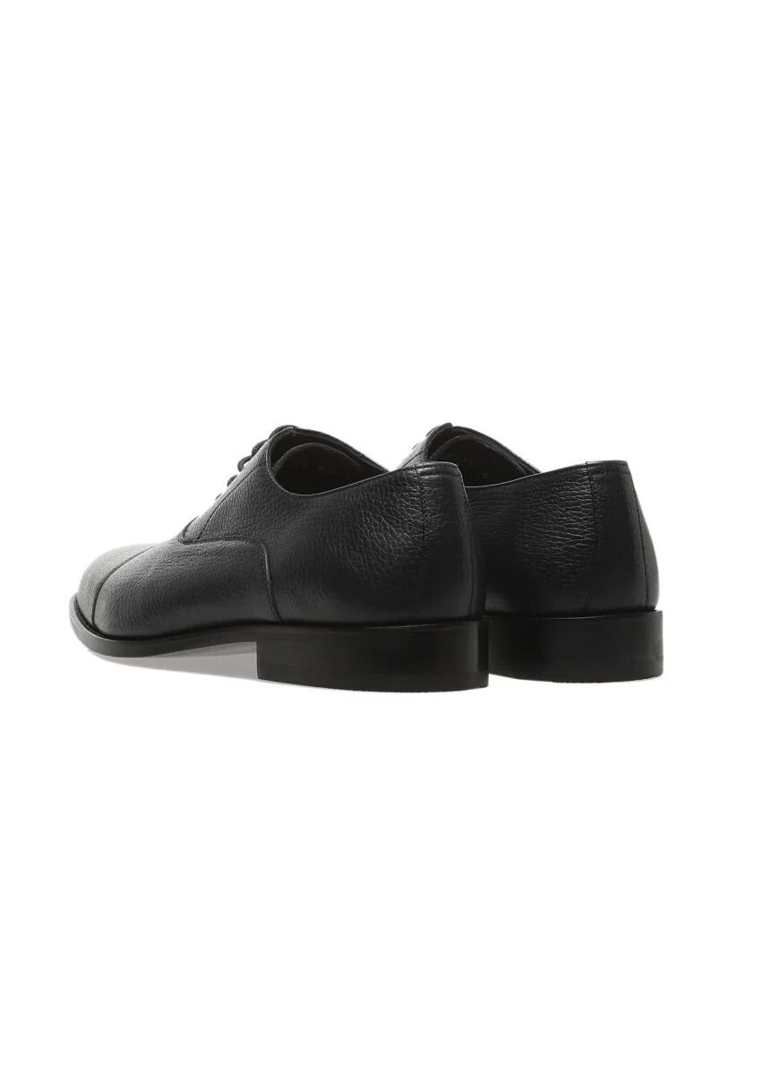Navy Blue Leather Shoes - 4