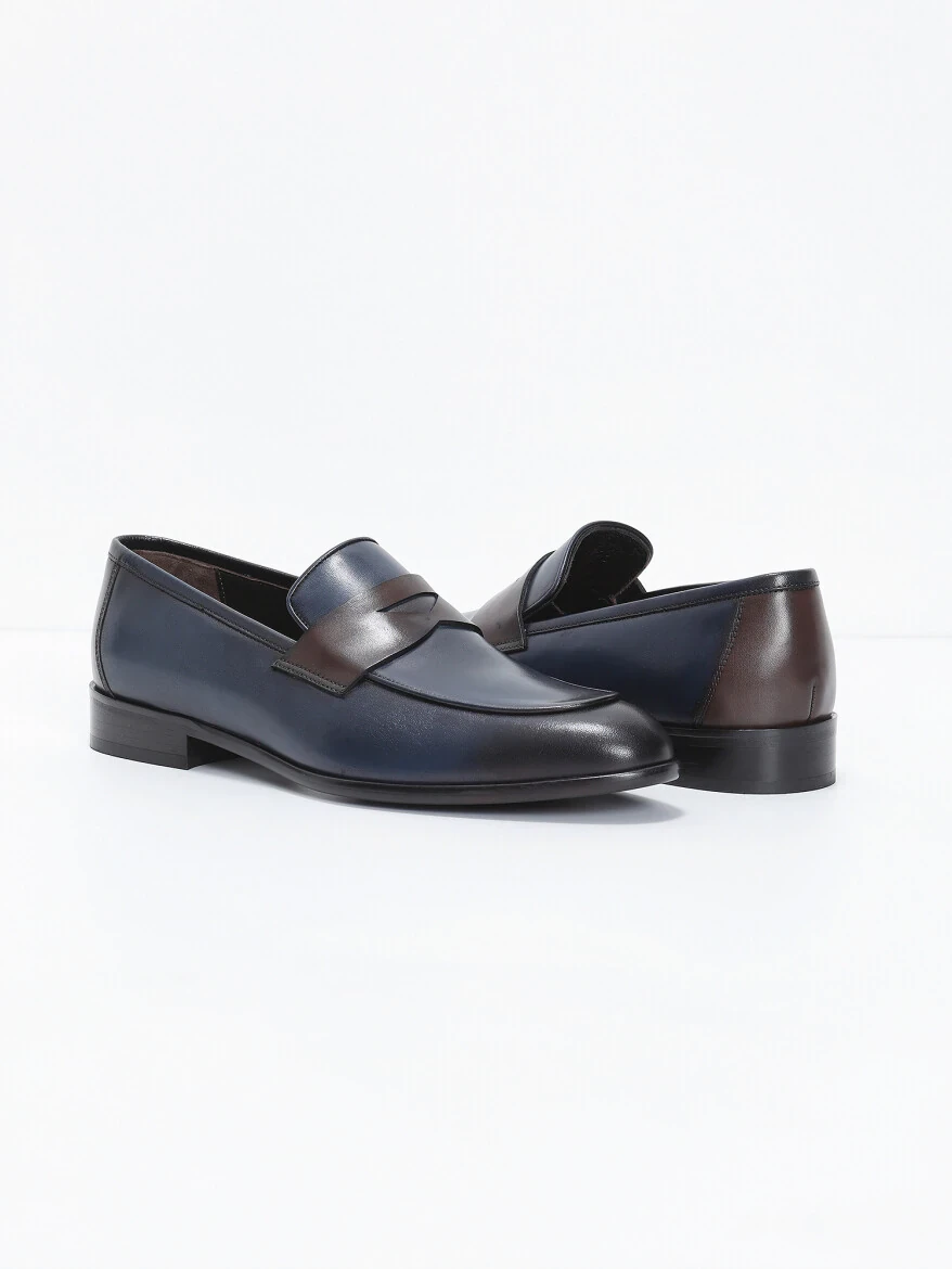 Navy Blue Loafer - 3
