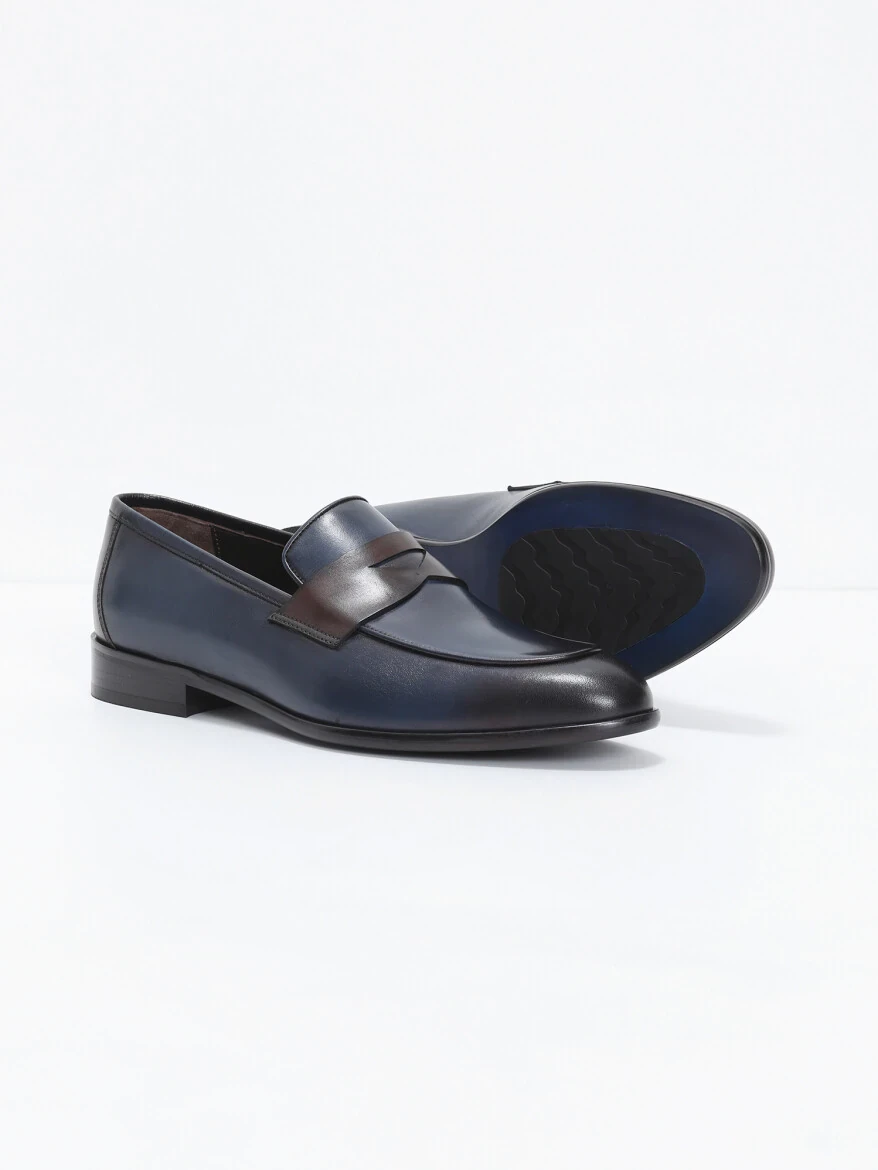 Navy Blue Loafer - 4