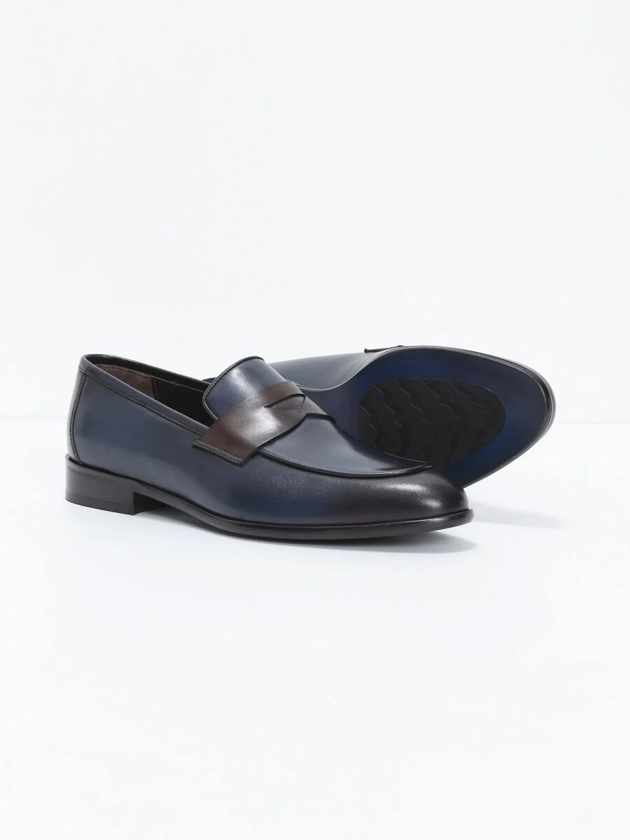 Navy Blue Loafer - 4