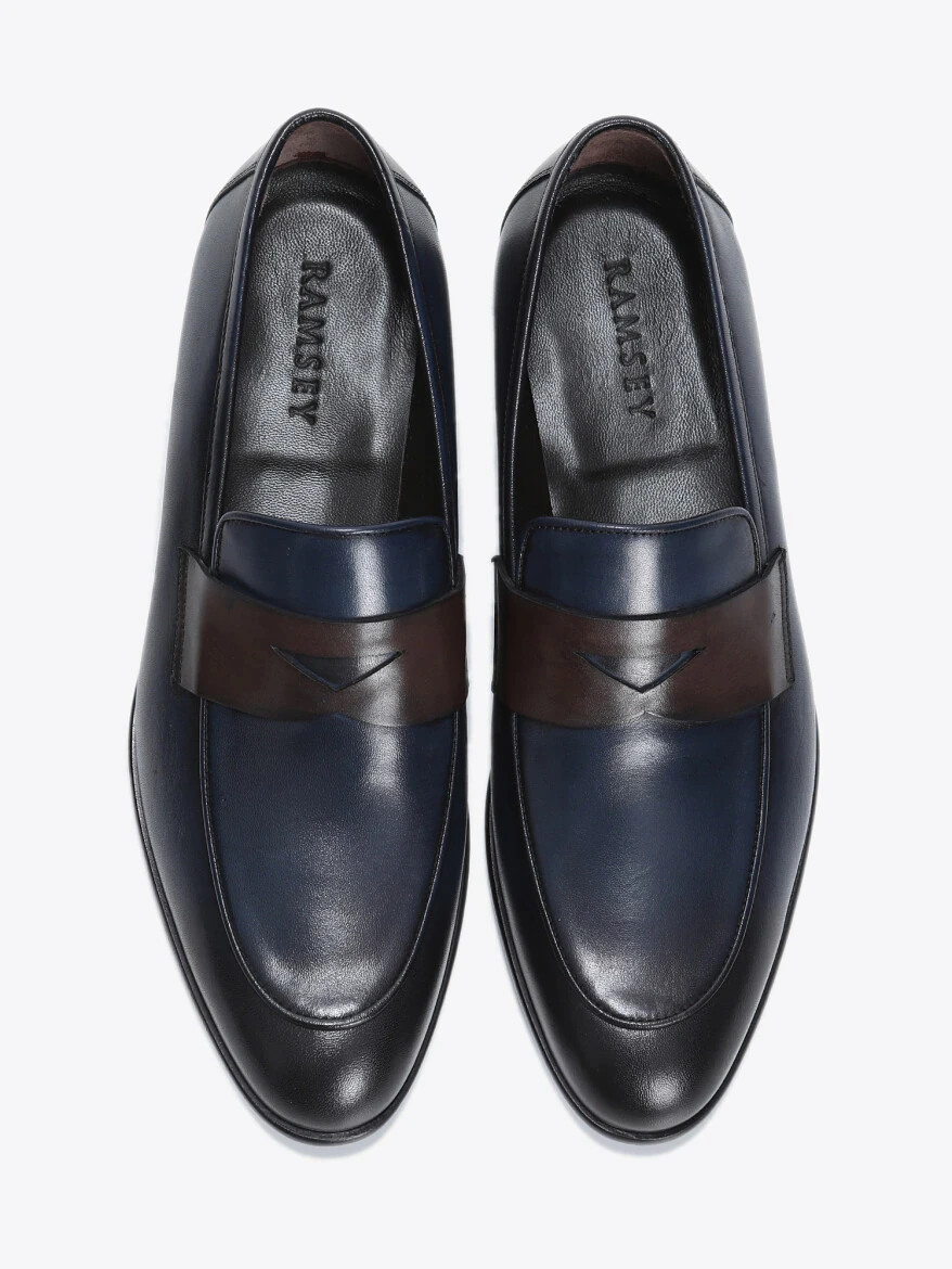 Navy Blue Loafer - 5