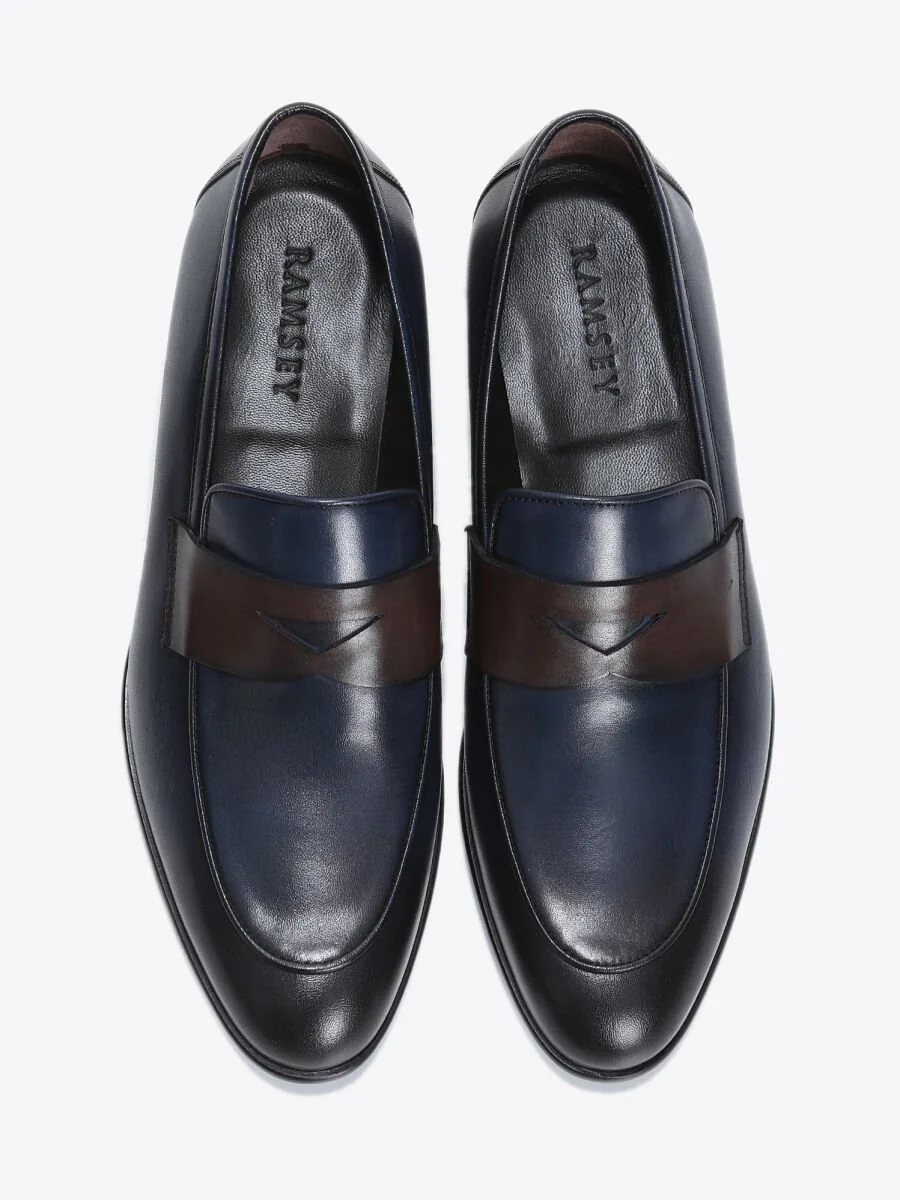 Navy Blue Loafer - 5
