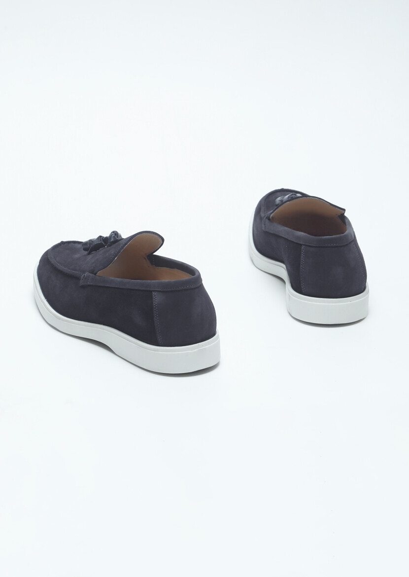 Navy Blue Loafer - 5