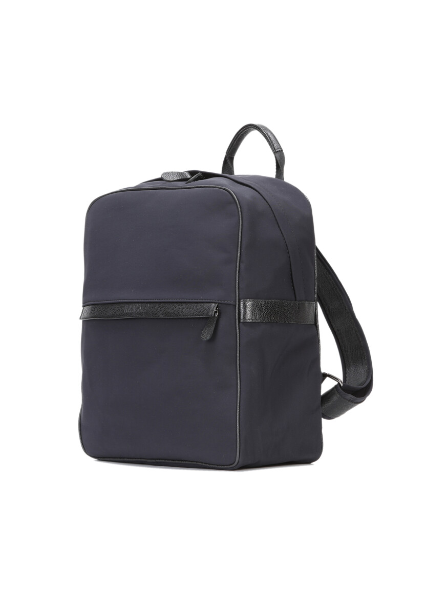 Navy Blue Material Bag - 3