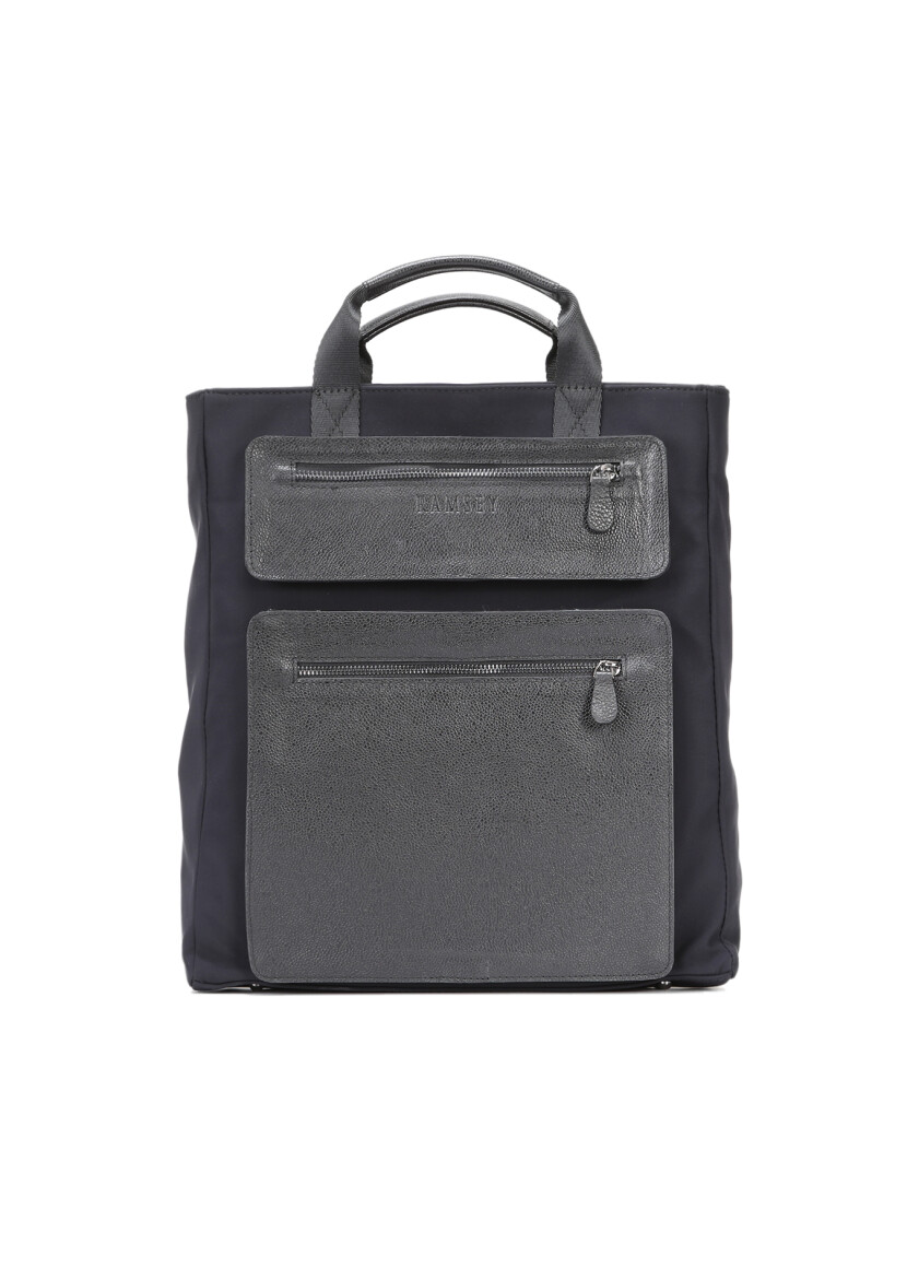 Navy Blue Material Bag - 1