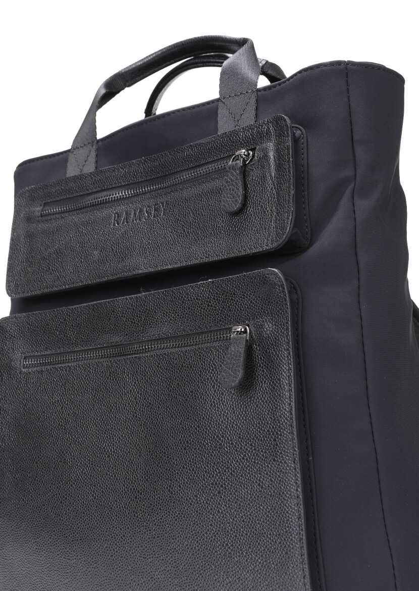 Navy Blue Material Bag - 4