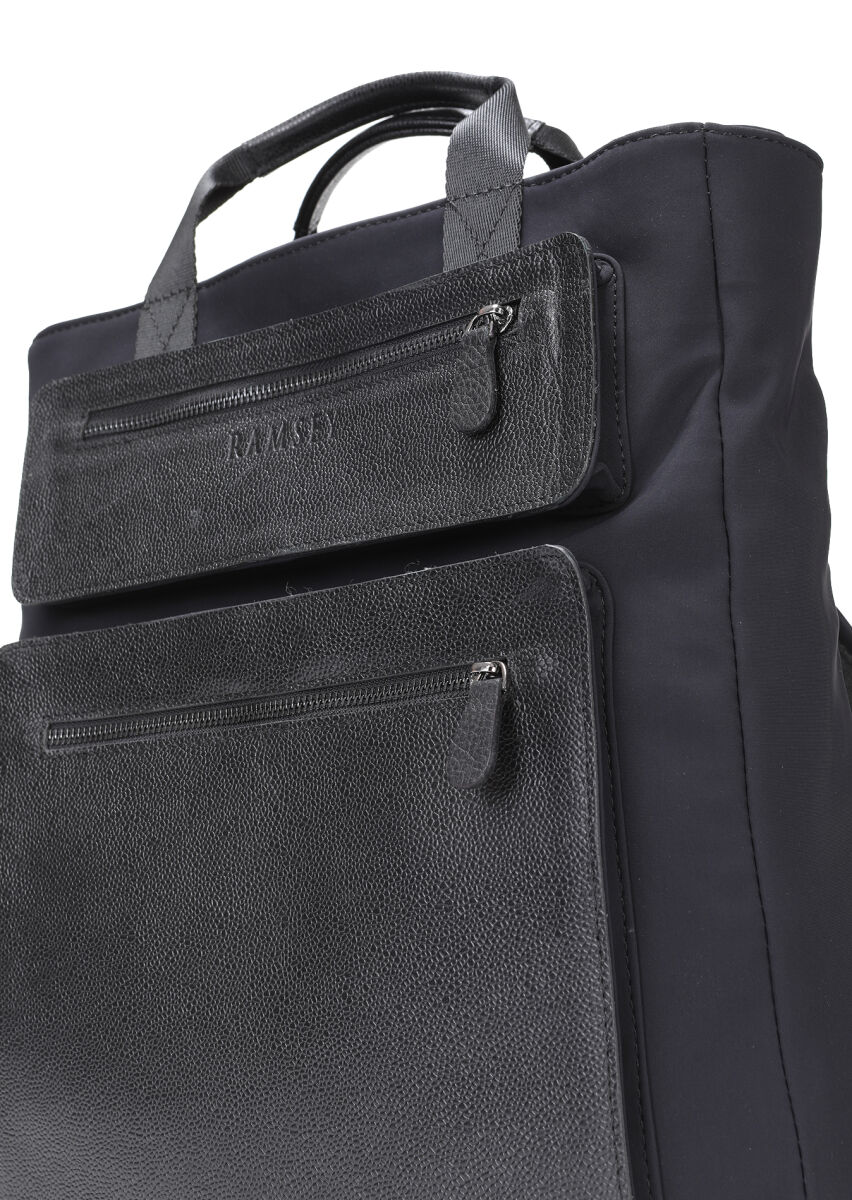 Navy Blue Material Bag - 4