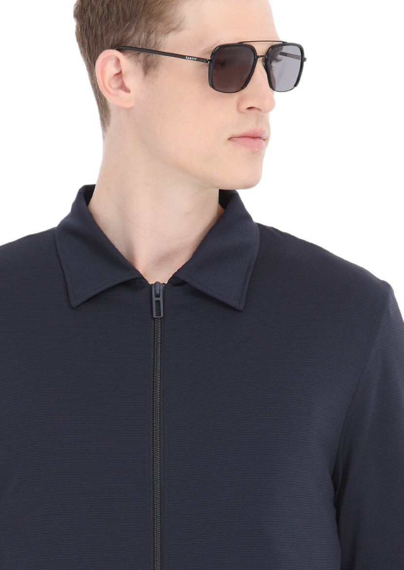 Navy Blue Micro Comfort Fit Suit - 6