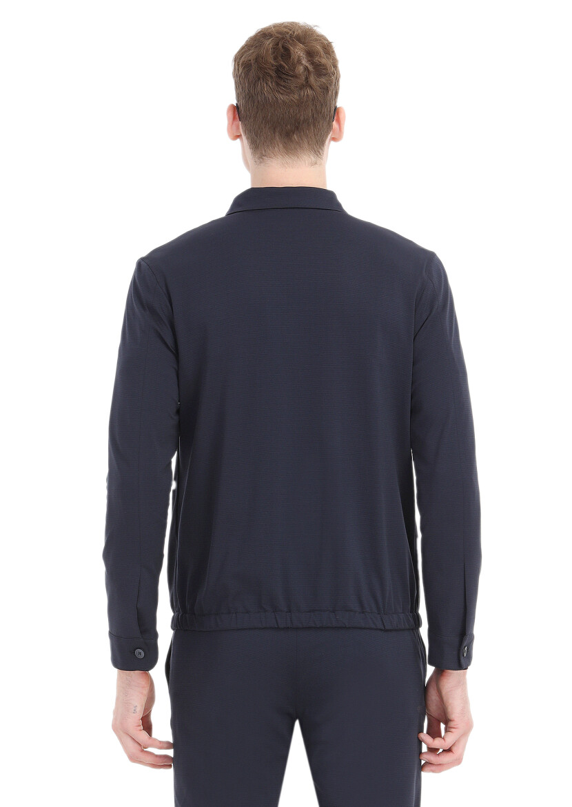 Navy Blue Micro Comfort Fit Suit - 7