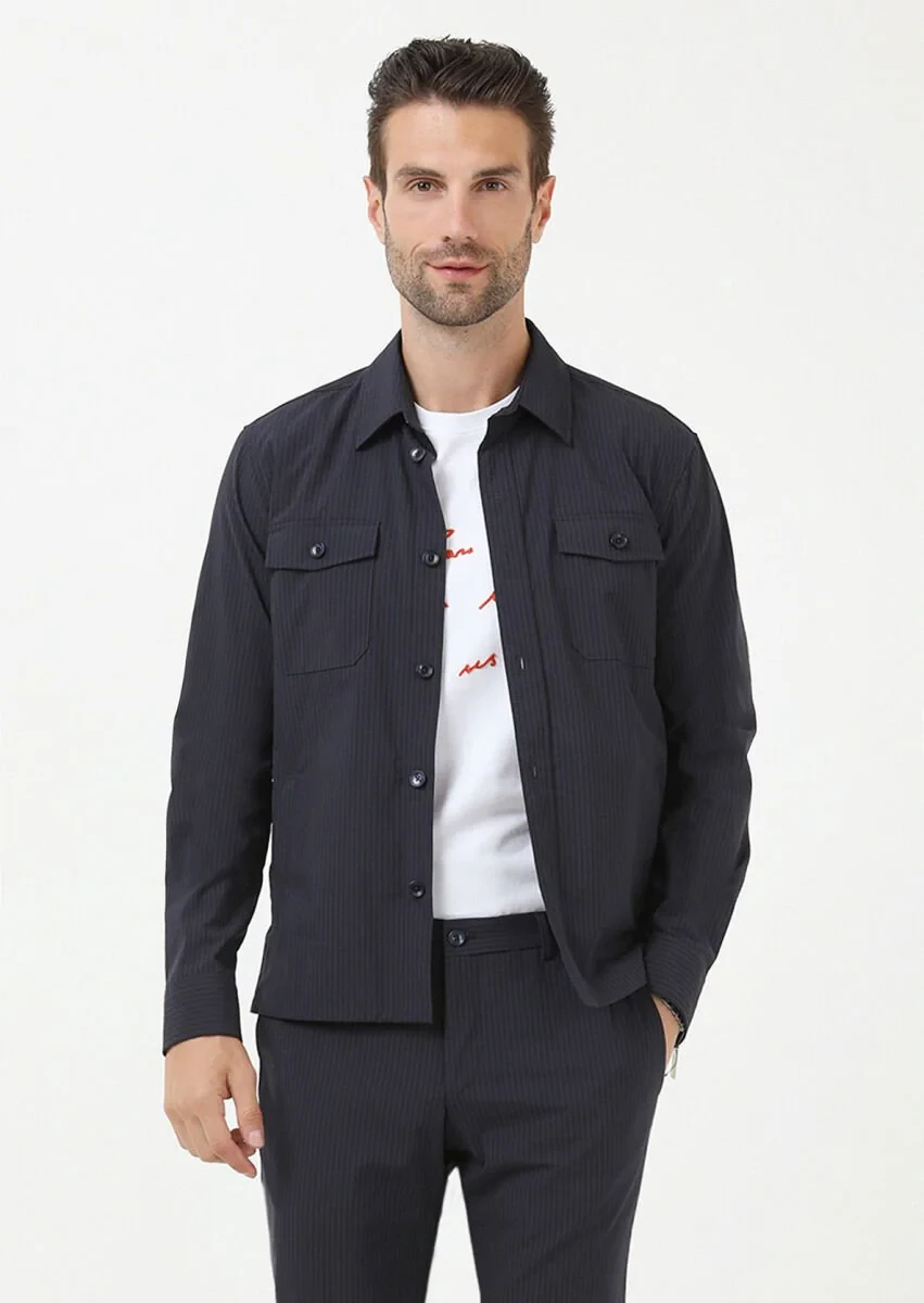 Navy Blue New Gen Suit - 1