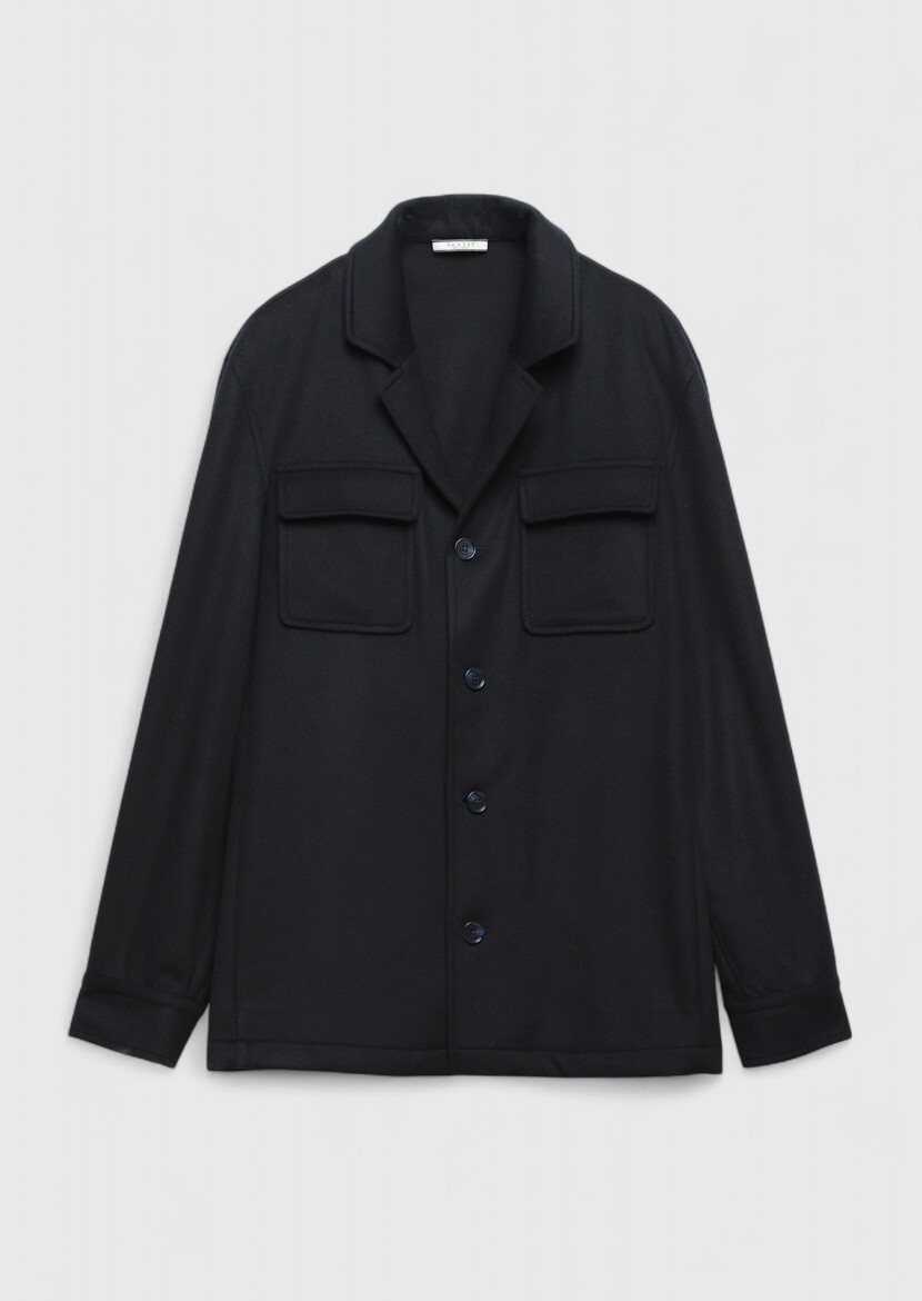 Navy Blue Overshirt - 6