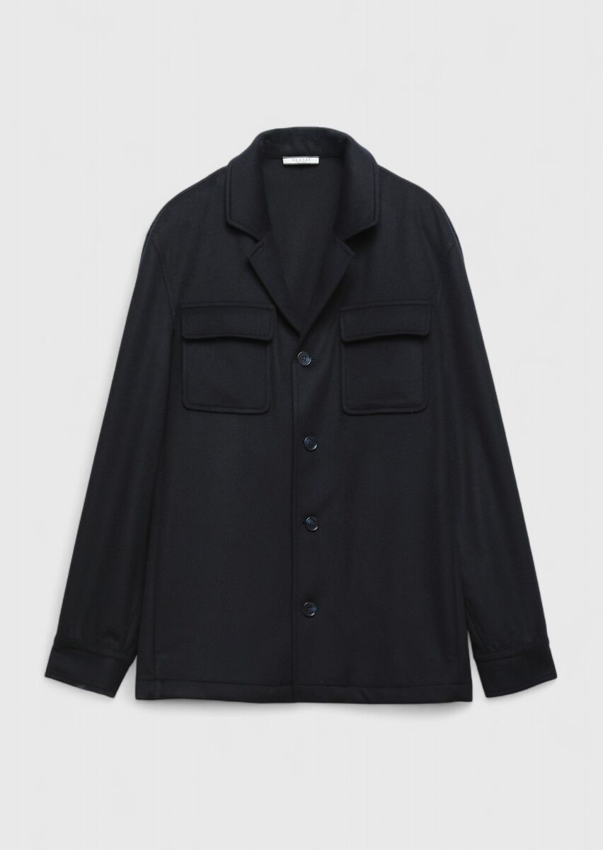 Navy Blue Overshirt - 6