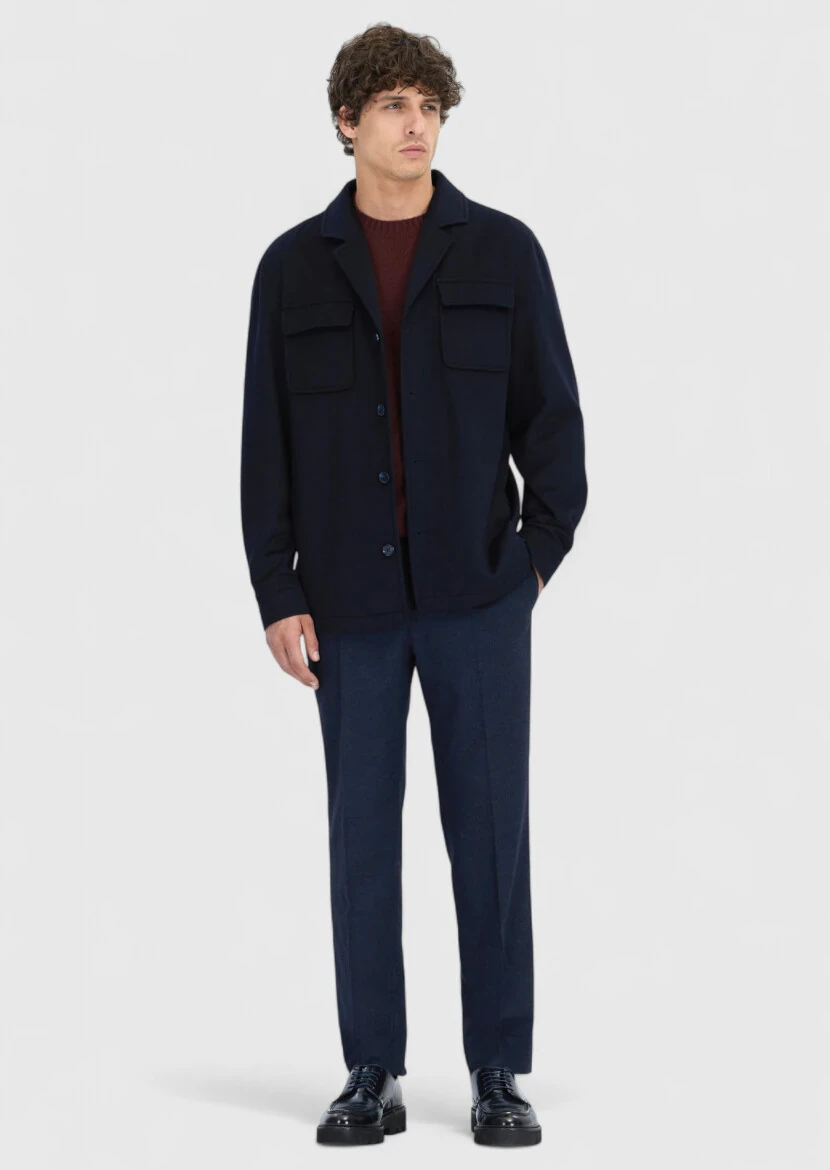 Navy Blue Overshirt 