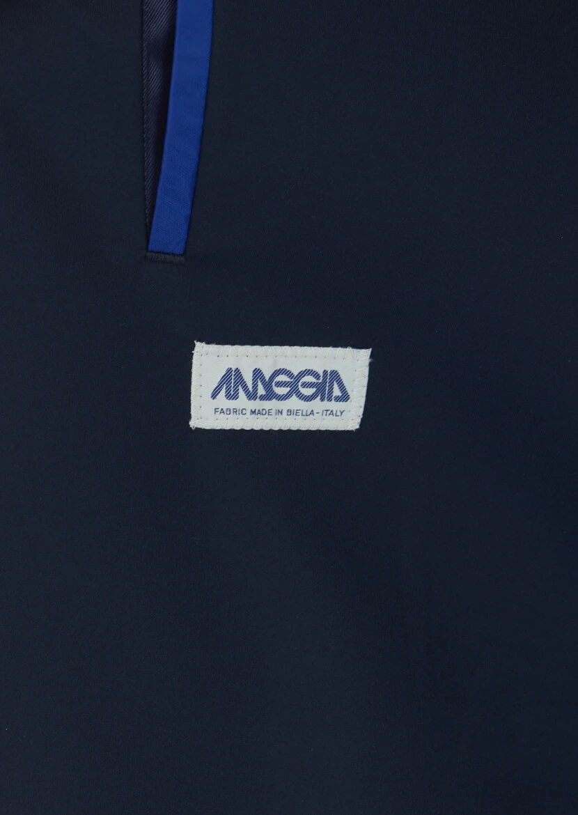 Navy Blue Plain Comfort Fit Suit - 6