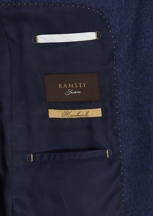 Navy Blue Plain Regular Fit 100% Wool Suit - 5