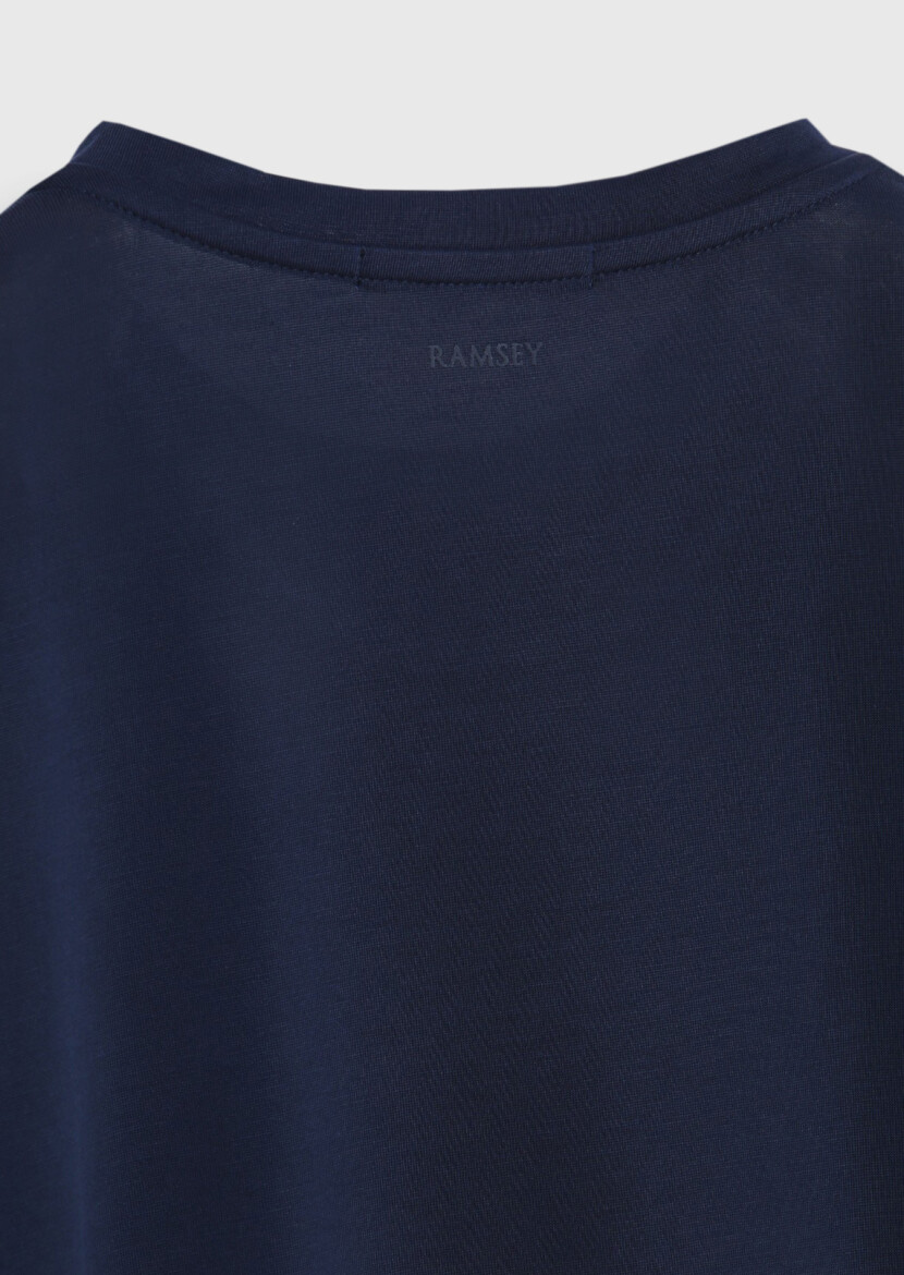 Navy Blue Plain T-Shirt - 7