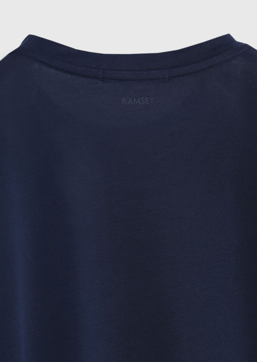Navy Blue Plain T-Shirt - 7