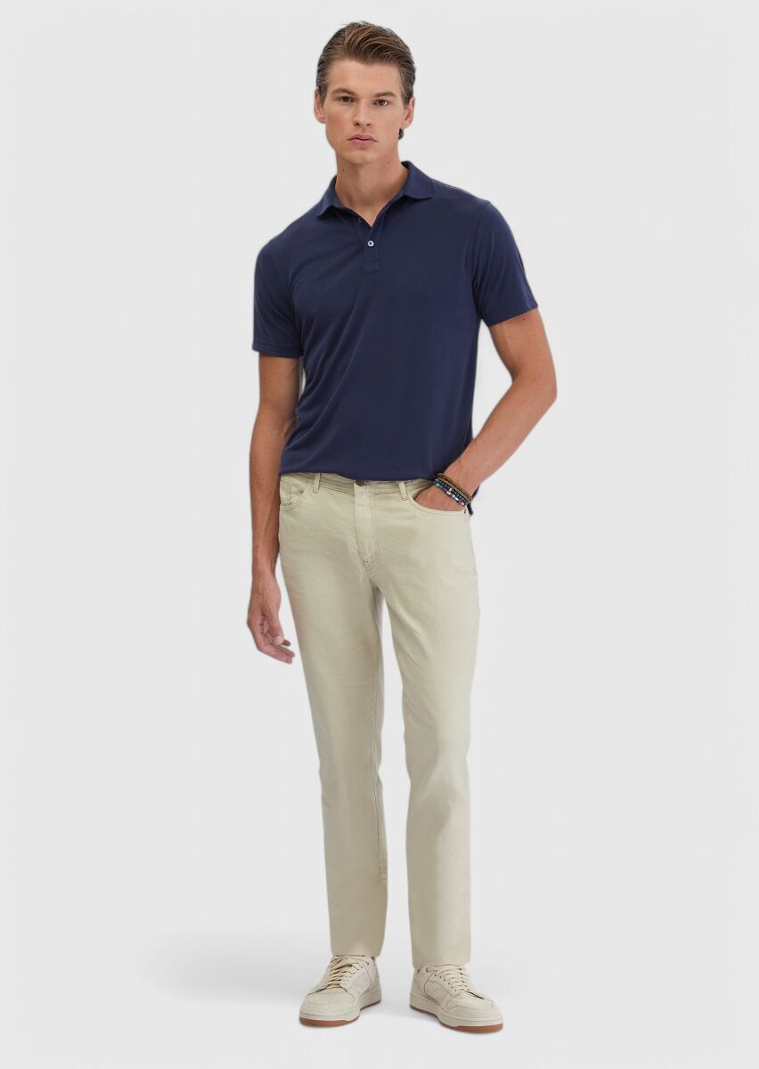 Navy Blue Plain T-Shirt - 3