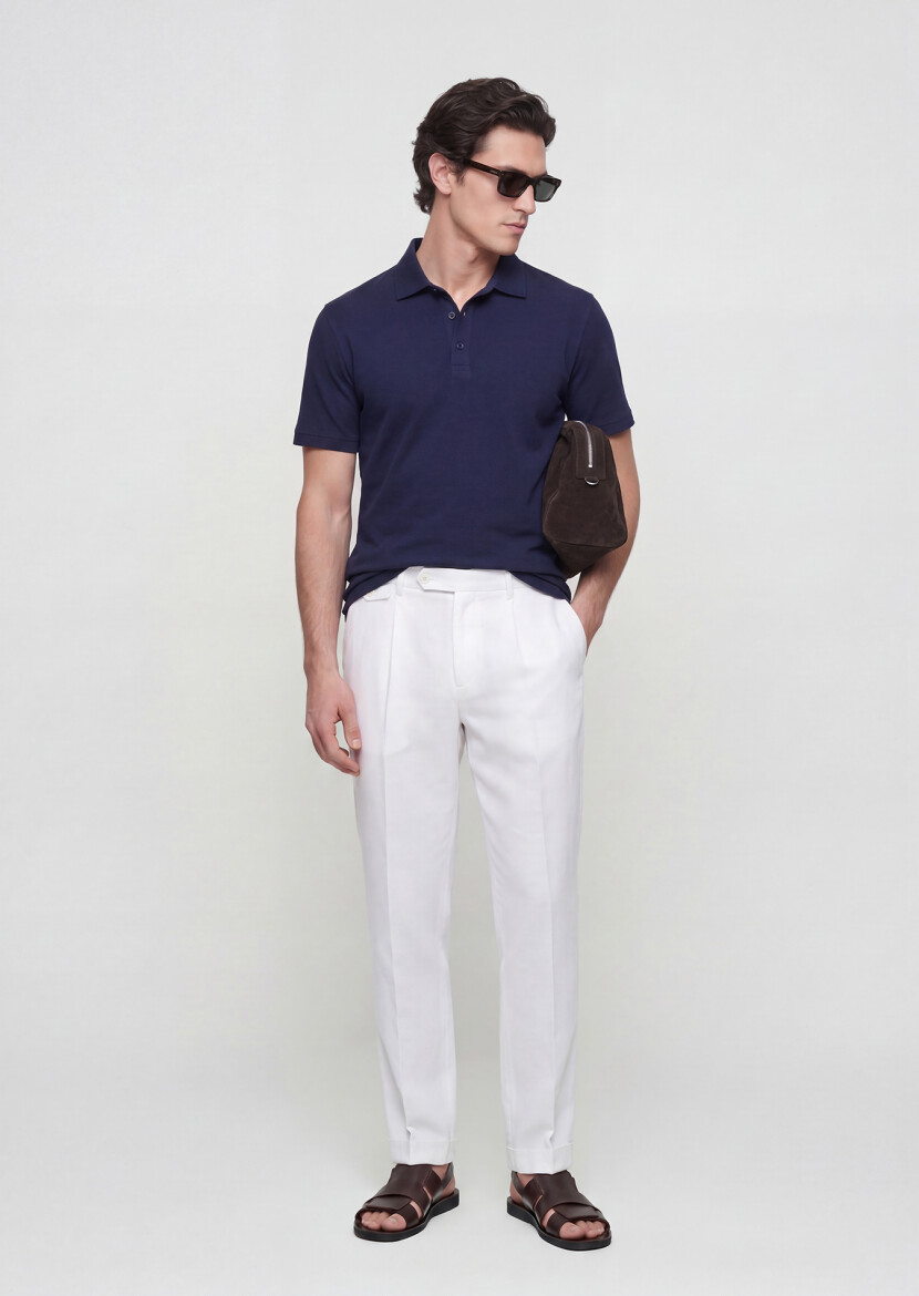 Navy Blue Plain T-Shirt - RAMSEY