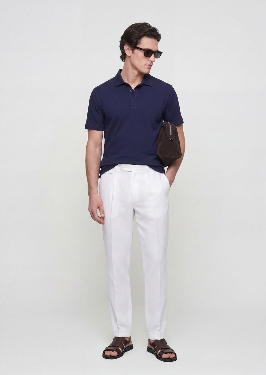 Navy Blue Plain T-Shirt - 2