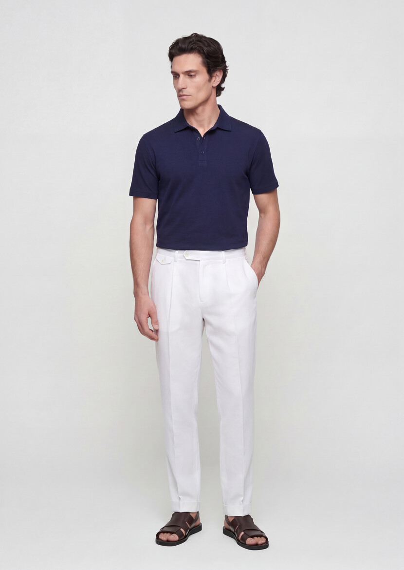 Navy Blue Plain T-Shirt - 3