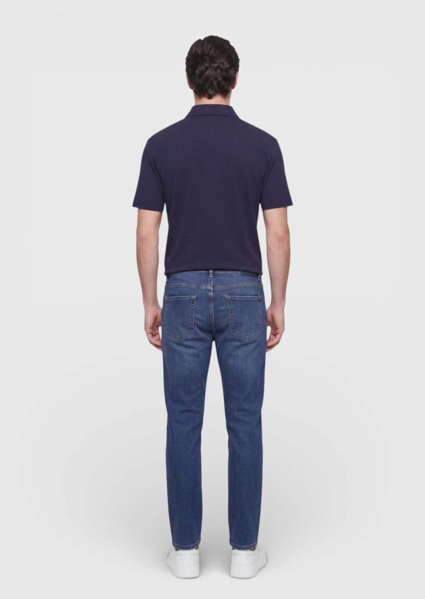 Navy Blue Plain T-Shirt - 4