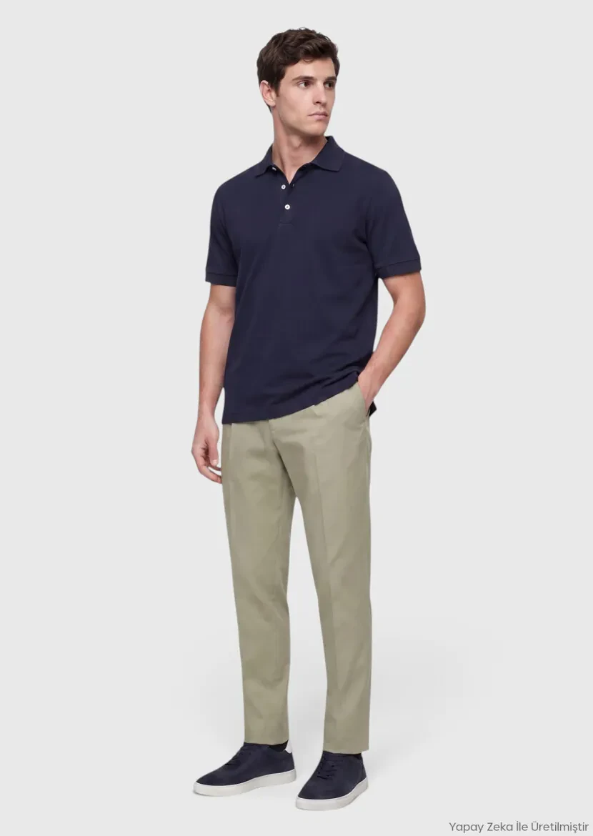 Navy Blue Plain T-Shirt - RAMSEY