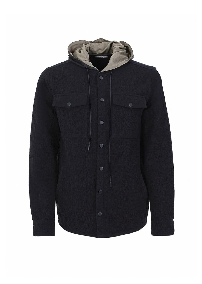 Navy Blue Regular Fit Blazer - 7