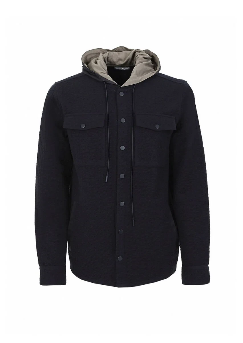 Navy Blue Regular Fit Blazer - 7