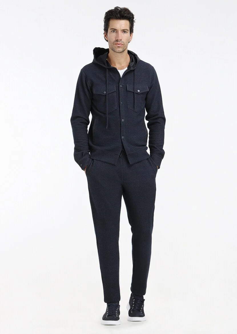 Navy Blue Regular Fit Blazer - 1