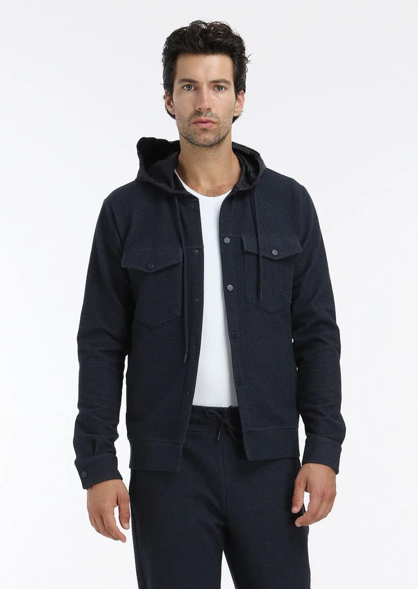 Navy Blue Regular Fit Blazer - 4