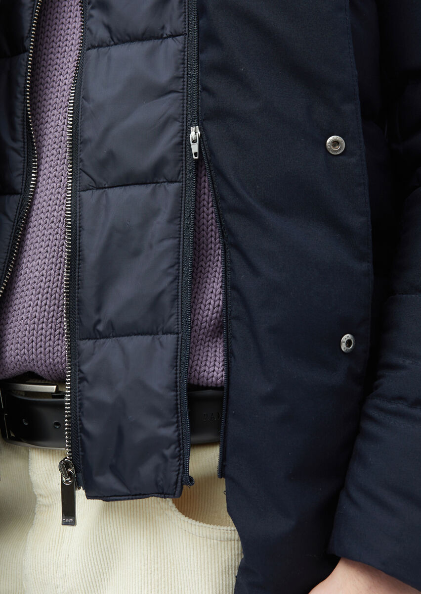 Navy Blue Regular Fit Lightweight Jacket - 6